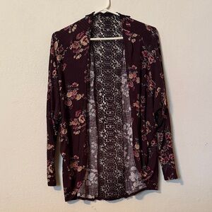 Charlotte Russe Floral Cardigan